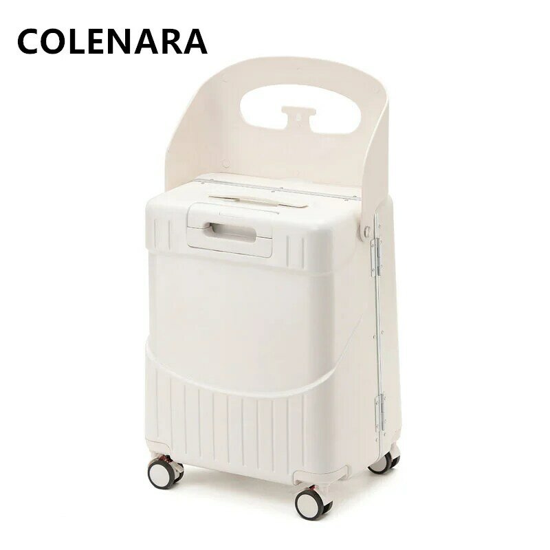 COLENARA 20Inch Children's Suitcase Large Capacity Multifunctional Trolley Case Can Be Mounted Boarding Box Cabin Luggage