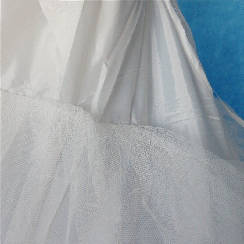 Vestido de novia de talla grande, 2 aros, marfil o blanco, enagua de tren, Crinolines, se desliza por debajo de la falda