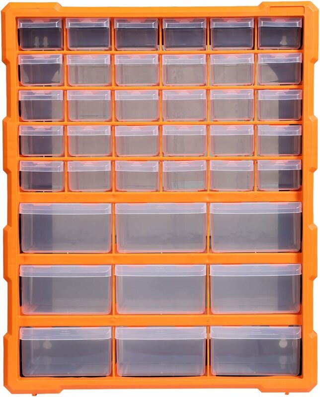 TCE AG1502U Torin 39 cassetti Storage Cabinet Organizer comodo stoccaggio di parti in plastica per organizzazione Desktop o a parete