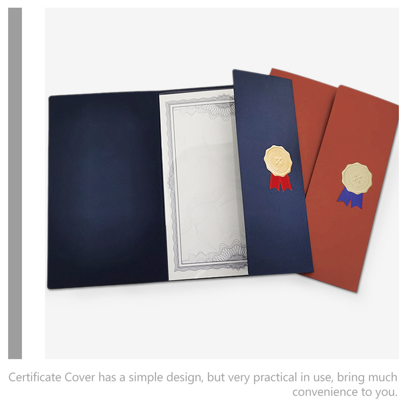 Certificato titolare certificato porta buste certificati premio copertina certificato copertina in carta
