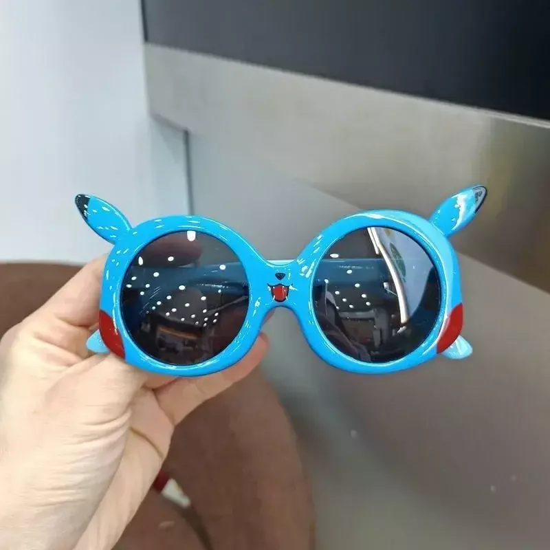 Anime Pokemon Sonnenbrille Pikachu Cartoon Streifen Brille Kinder Jungen Mädchen Sonnenbrille niedliche Dekoration Kinder Spielzeug Geschenke