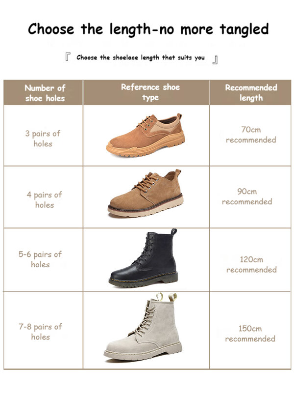 Классические ботинки Martin с круглым носком; Повседневные кружевные кроссовки; Шнурки для обуви; 90 см/120 см/150 см; 21 цвет