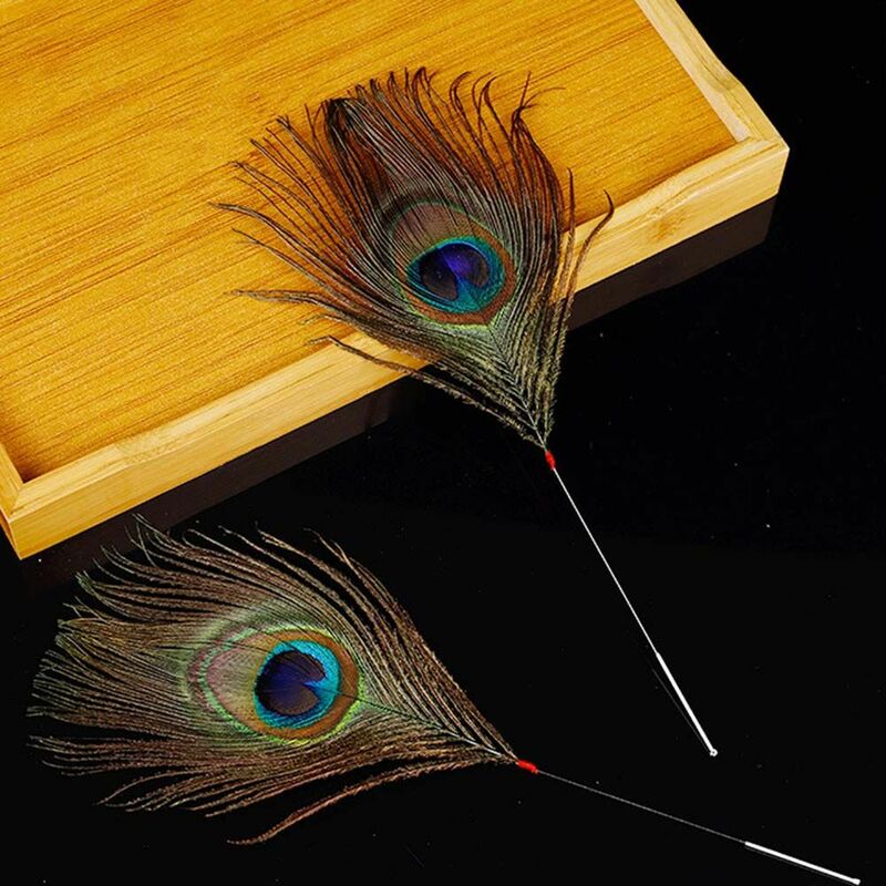 Vintage Durable Peacock Feather ASMR Ear Dig Tools Portable Sleeping Health Care Accessories Soft Adult Earpick Stick Wholesale