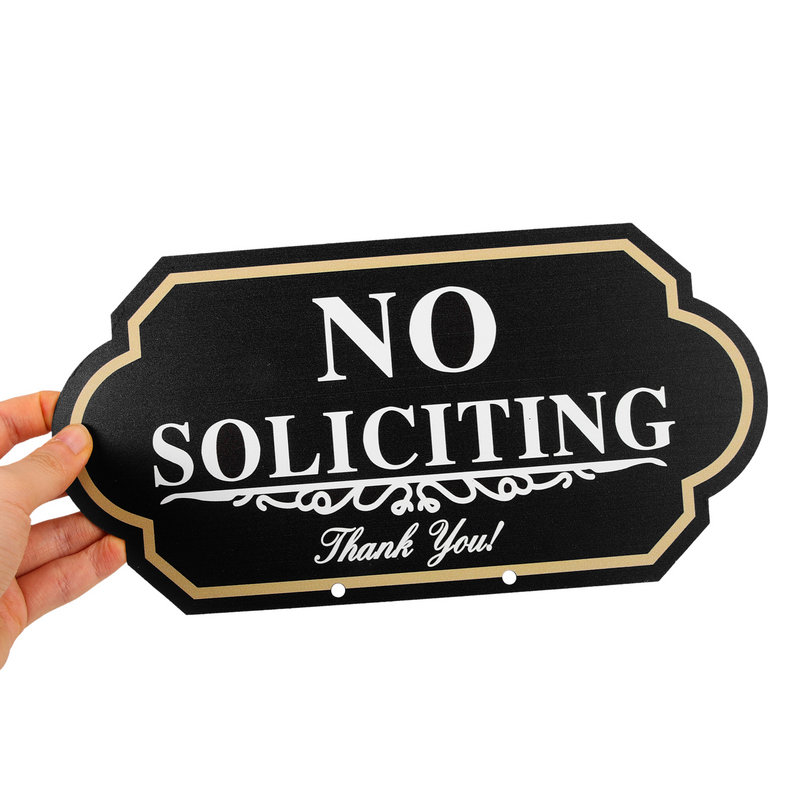 Signs For Front Door No Solicitation Soliciting Warning Front Door Metal Sing for House Window