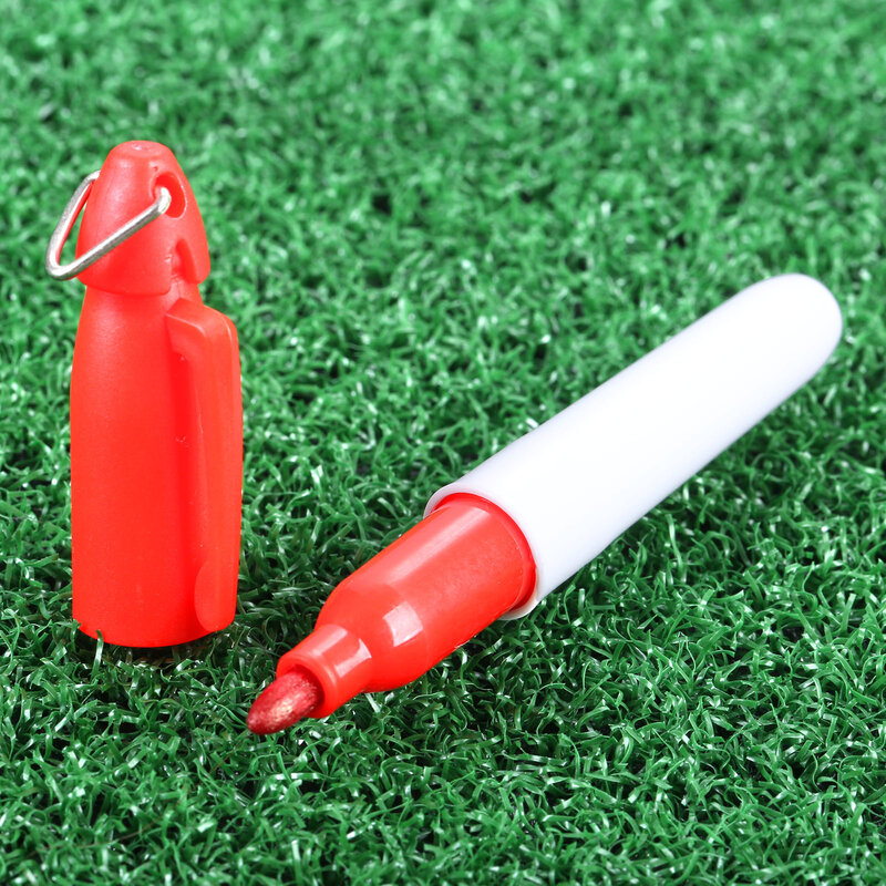 1 قطعة كرة جولف البلاستيك بطانة قلم تحديد رسم أداة محاذاة قلم وضع علامات وضع خط مقاوم للماء سريعة الجافة جولف التدريب الإيدز