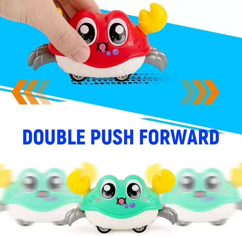 Inertial Crawling Crab Montessori Baby Toys for 0-3 Years Old Toddler Birthday Gift Toy Learn To Climb Children Interactive Toys
