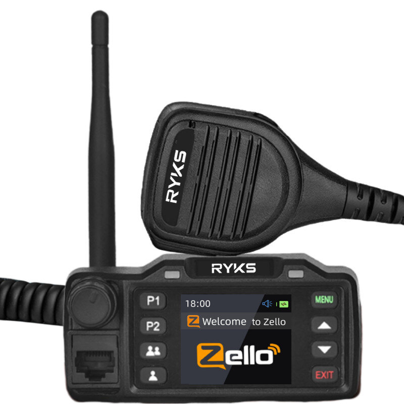 Zello 4G Полнодиапазонный радиоприемник, набор Sim-карт, Zello Network Rad Ham Walkie Talkie большой диапазон 5000 км, пара (без оплаты) Plartfrom