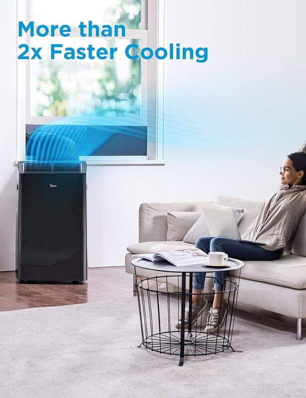 Duo 14.000 btu (12.000 btu sacc) hoch effizienter Wechsel richter ultra leise tragbare Klimaanlage
