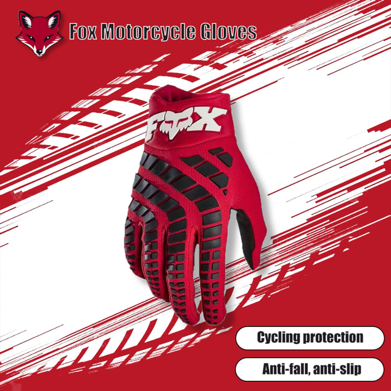 Fox-guantes de bicicleta de carreras para exteriores, equipo de protección de dedo completo para motocicleta, deportes todoterreno, accesorios de protección contra caídas