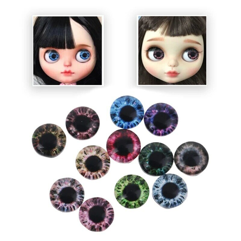 Ojos de muñeca de cristal de 20 piezas, accesorios para ojos de dinosaurio, animales, manualidades, novedad de 2022