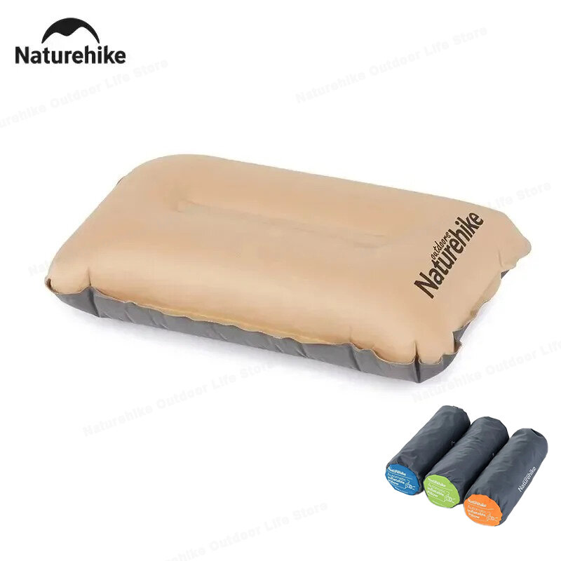 Naturehike Camping Automatic Inflatable Pillow Ultralight Silent Foam Self Inflating Sleeping Pillow Hiking Travel Air Pillow