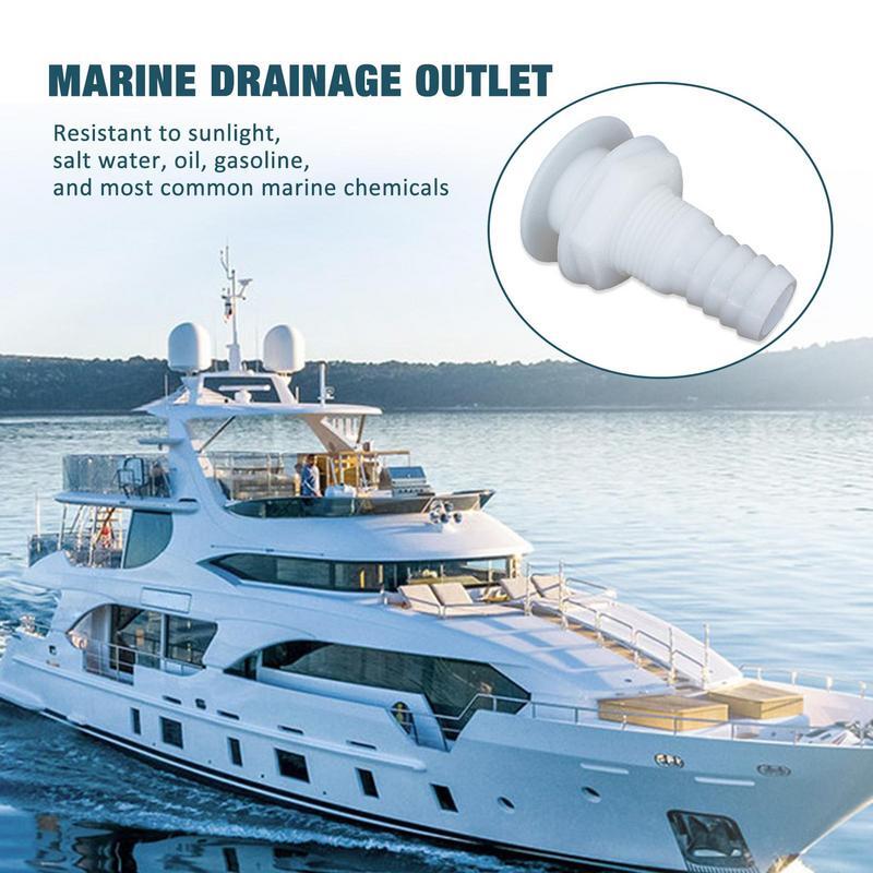 Boat Drainage Outlet Durable White Durable Strong Impact-resistant Marine Drainage Sewage Outlet Fishing Boats Yachts Supplies