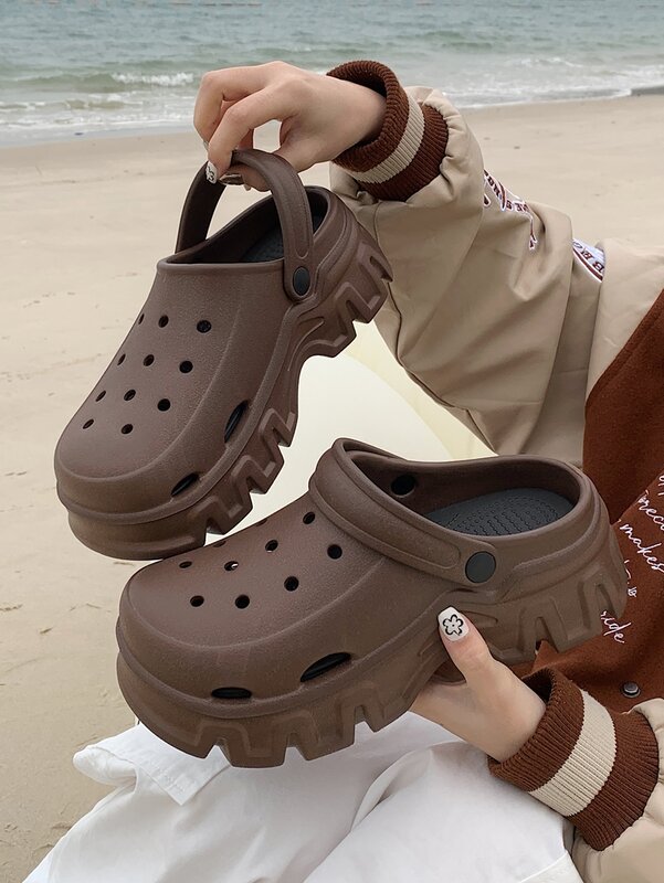 Dicke Sohle Hausschuhe Mann Schuhe für Frauen Sommer Garten Sandalen Schuhe Oberbekleidung dicke Sohlen modische sportliche Strands chuhe,