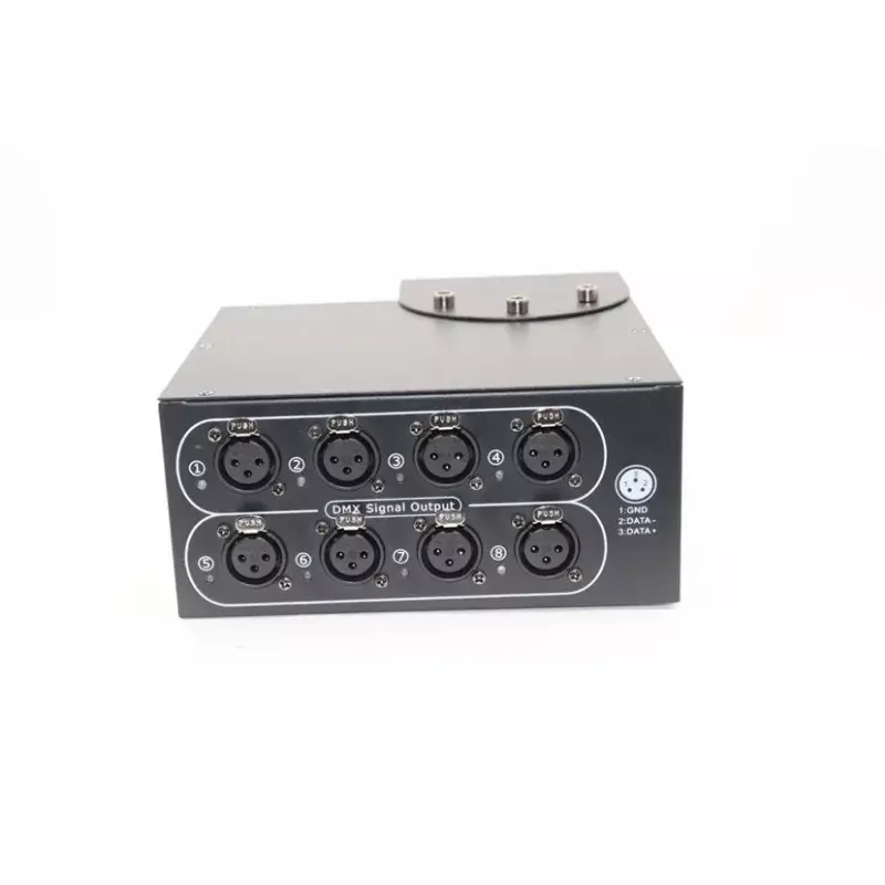 8 Way DMX Splitter High Quality Stage Light Effect Signal Repeater DMX512 Signal Distributor