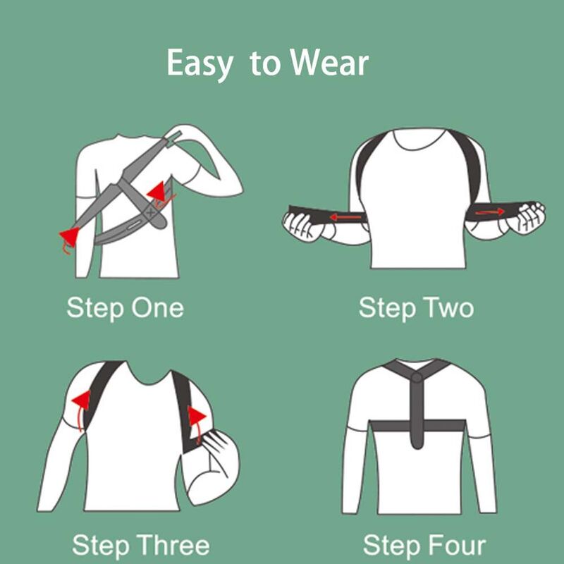 Cinturón de soporte para moldear la espalda, Corrector de postura, hombros y espalda
