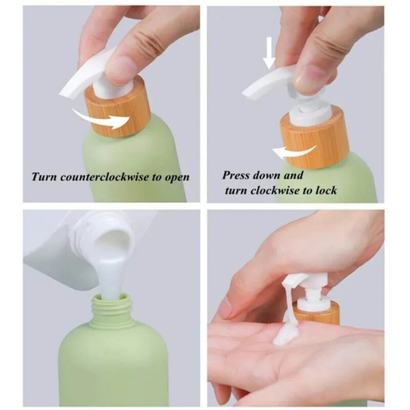 200ml/300ml/500ml bottiglia di lozione vuota riutilizzabile Shampoo lozione Gel doccia contenitore Dispenser di sapone