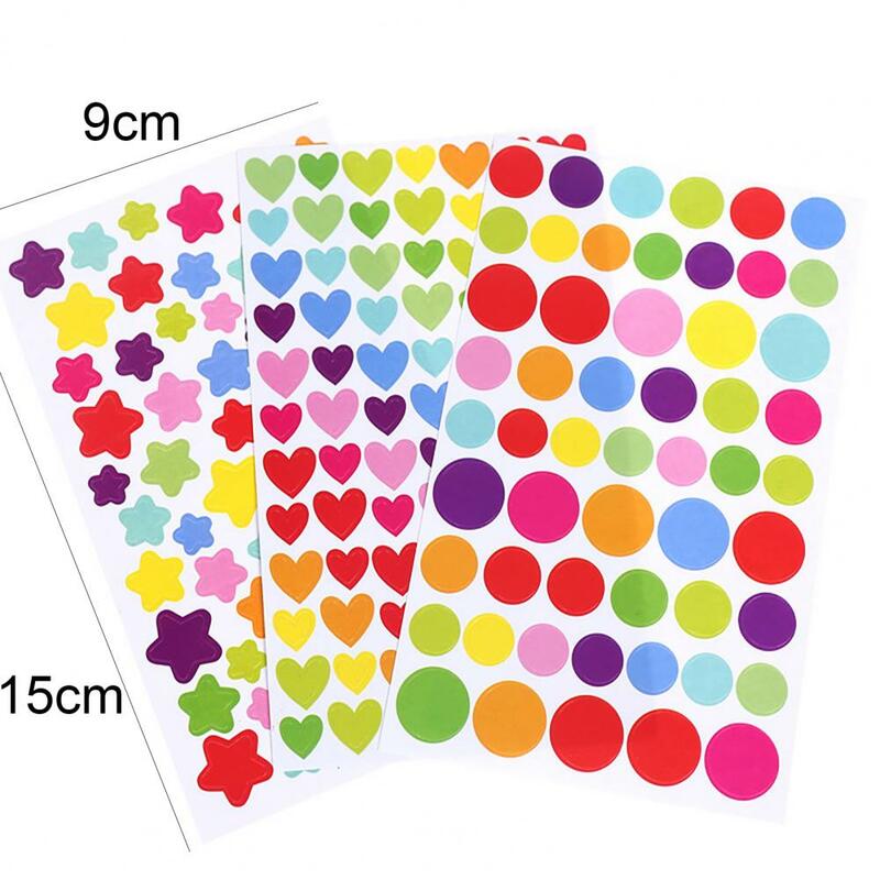 Papierowe naklejki dla dzieci PVC piękne DIY 6 sztuk/zestaw kreatywne okrągłe miękkie zabawki dla dzieci