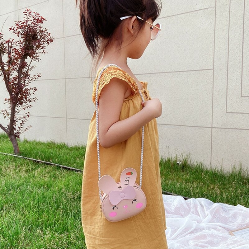 Мини-милая мультяшная сумка через плечо, детский аксессуар, маленькая сумка для монет