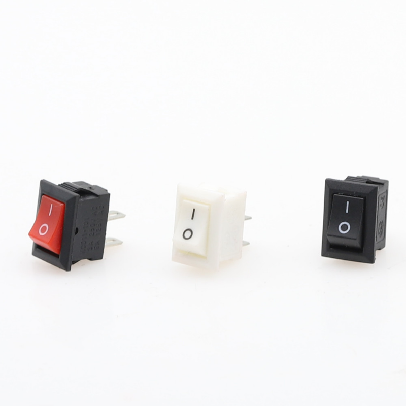 Interruptor basculante de encendido y apagado a presión, pulsador de 10x15mm, 2 pines, 3a, 250V, KCD11, 10MM x 15MM, negro, rojo y blanco, 5/10/15 unidades