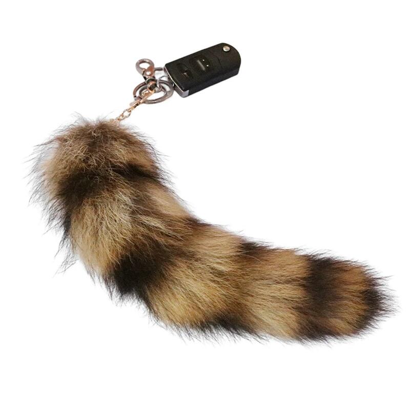 Faux Fur Cat Tail Cosplay Giftskeychain Cosplay Accessories Faux Fox Fur Tail for Dress up Fancy Party Performance Props Anime