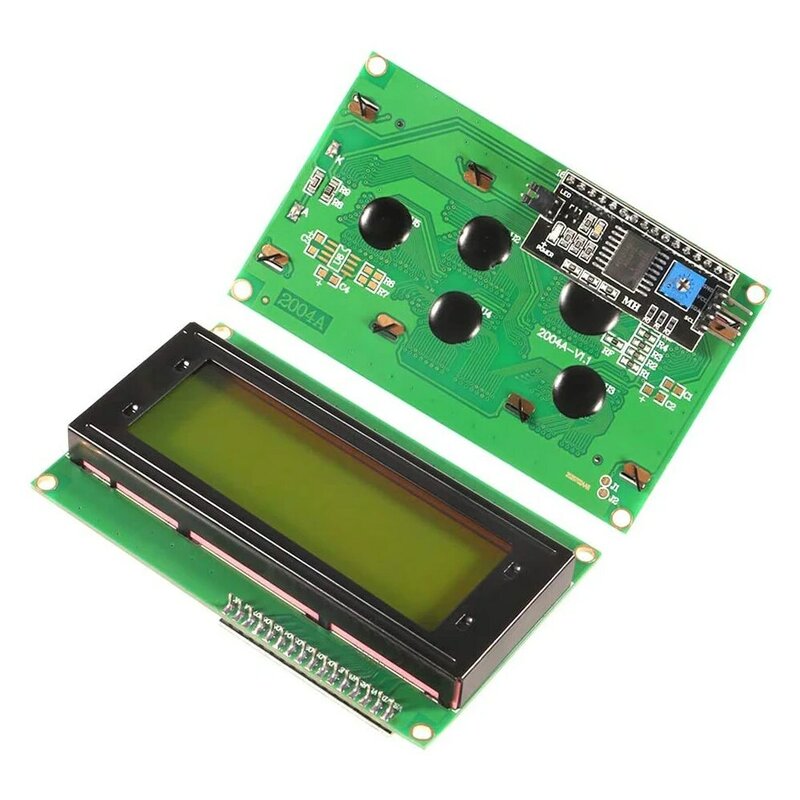 LCD2004 + IIC/I2C 20x4 layar biru hijau HD44780 karakter LCD 2004 dan modul adaptor antarmuka seri IIC/I2C UNTUK Arduino