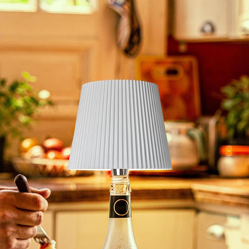 Lampe LED aste pour bouteille de vin, lumière de bouteille de vin sans fil, lampe d'accent décorative, français ou bouteille, 2000mAh