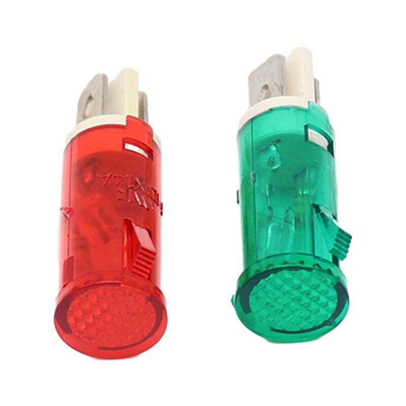 220V Indicator Light Signal Lamp MDX-14A 12.7mm Opening Size Panel Mount for Small Household Appliances Freezers Refrigerators
