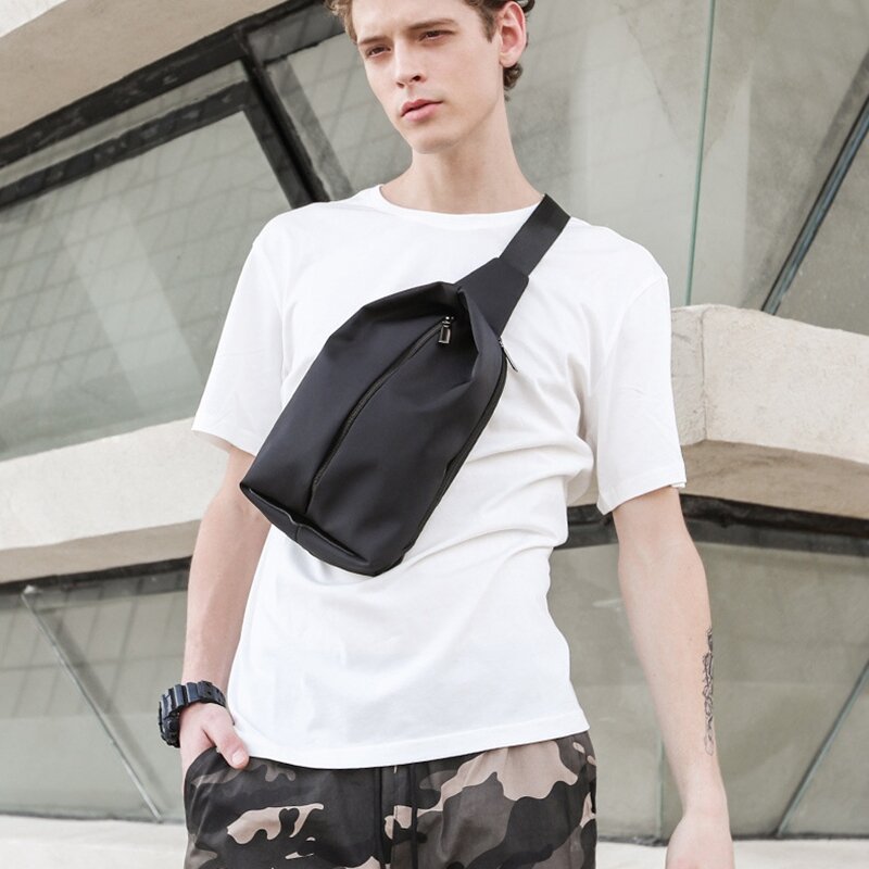 Chest Bag Sling Side Bag Tablet Messenger Bag Men's Shoulder Bag Multi-Function Travel