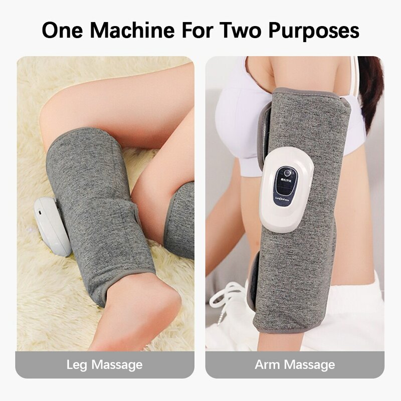 Điện chân Massager Túi khí có thể sạc lại bê thiết bị massage với 3 chế độ 360 ° gói bê USB sạc