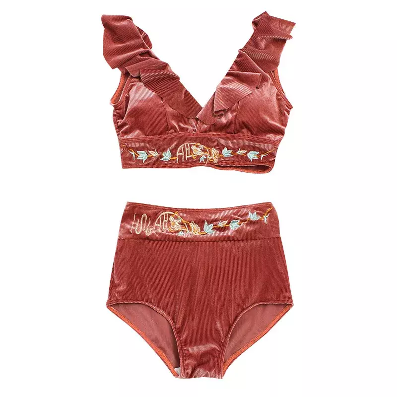 Maiô feminino doce com saia, roupa de banho de duas peças, roupas de banho plus size, tankini sexy para meninas, biquíni de natação, 2023