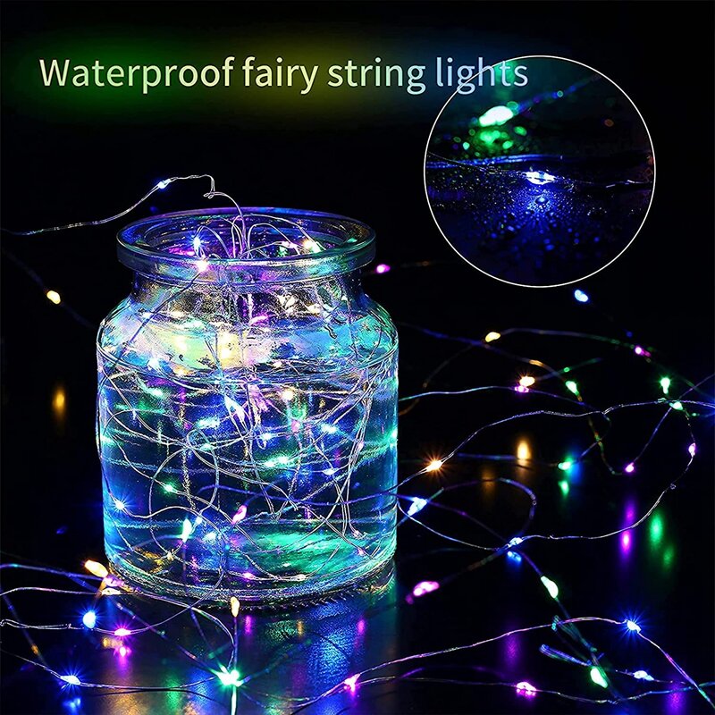 USB LED String Light Copper Wire Garland Light 8 Modes Remote Control Waterproof Fairy Lights Wedding Party Christmas Decoration