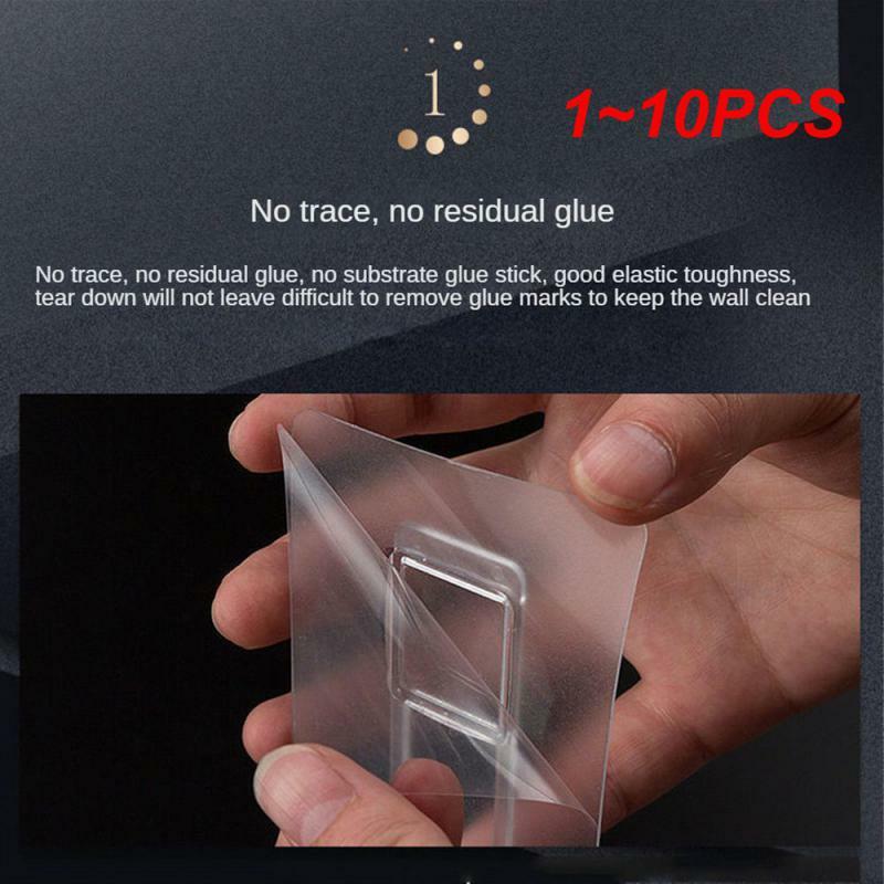 1 ~ 10 Stuks 10.4Cm Lange Tissue Box Niet-Markering Frame Nagelvrije Punch-Vrije Sterke Lijm Sticker Multifunctionele Opslag Gesp
