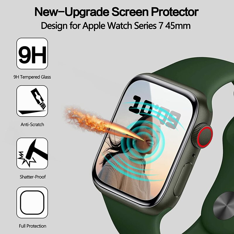Pellicola proteggi schermo per Apple Watch ultra 876543 se pellicola in vetro non temperato serie iWatch 49MM 45MM 44MM 42MM 41MM 40MM 38MM