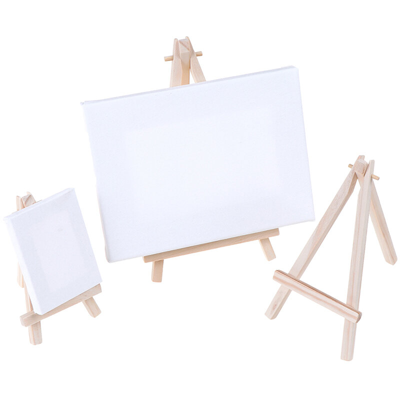Mini Wood Artist Tripod Painting Easel For Photo Painting Postcard Display Holder Frame Cute Desk Decor