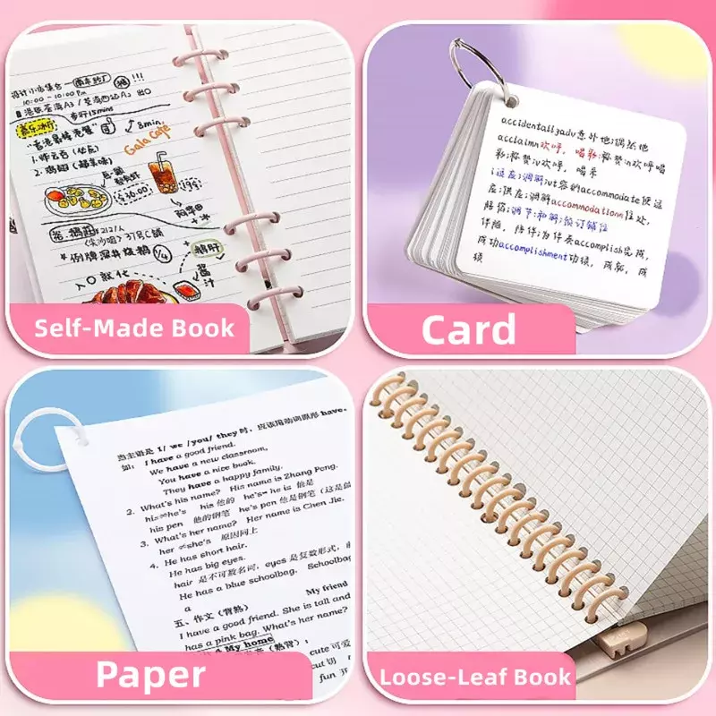 Single Ring Mini Hole Punch 1 Hole Cute Paper Punch Portable Round Hole Puncher Kawaii Office School Binding Supplies Stationery