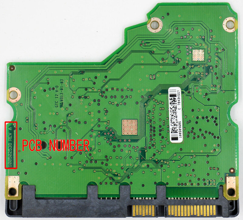 Seagate Desktop Hard Drive Circuit Board Number: 100502538 REV A , 100509685