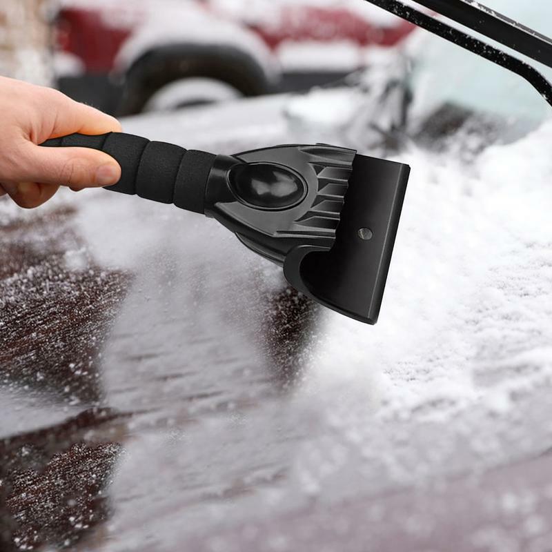 Скребок для ветрового стекла автомобиля, нескользящая ручка, инструмент для удаления снега и мороза на лобовом стекле автомобиля