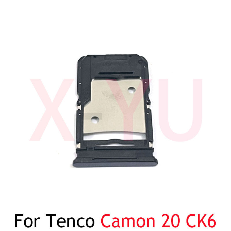 SIM Card Tray Holder Slot Adapter, Peças de reposição, Tecno Camon 20 CK6 / 20 Pro CK7n