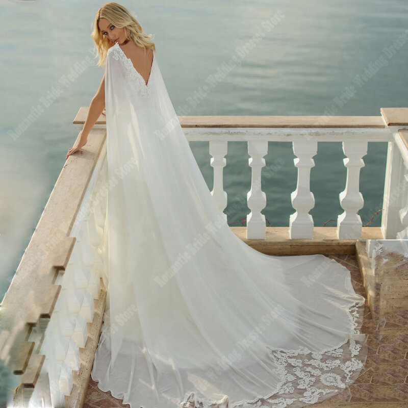 New Listing V-Neck Wedding Dresses For Women Romantic Fluffy Tulle Bridal Gown Mopping Length Princess Popular Vestidos De Novia
