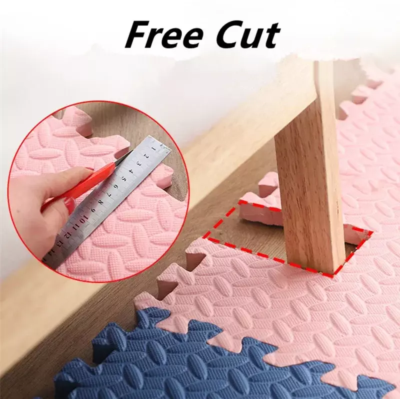 Tatame-alfombra de juego para bebé, estera de rompecabezas de 12 piezas, 30x30cm, gruesa de 1,2 cm, para gimnasio