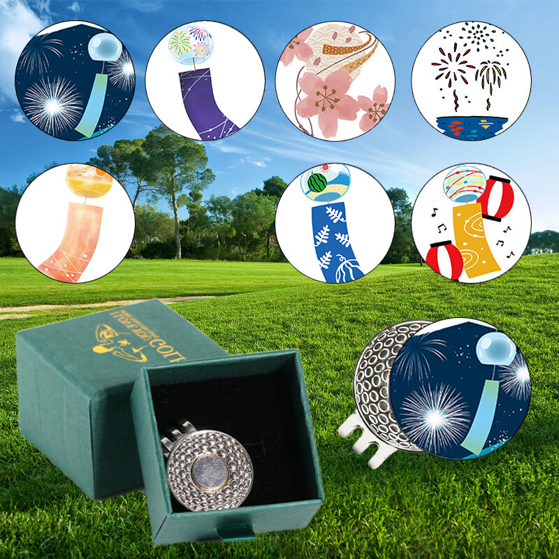 Grampo magnético do chapéu para o clube de golfe, acessórios e equipamento do golfe, marcadores de bola customizáveis, presente decorativo perfeito