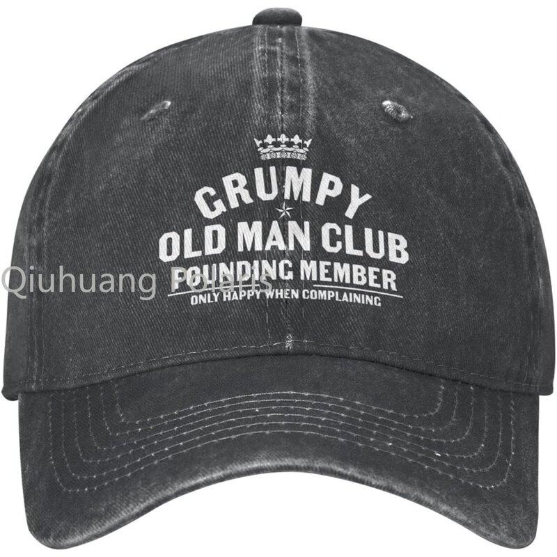 Grumpys topi bisbol pria wanita, tutup kepala grafis untuk laki-laki dan perempuan