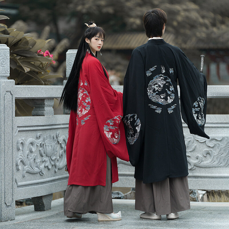Homem han dinastia traje casal chinês antigo espadachim roupas masculino kimono tang terno bordado hanfu vestido cosplay terno