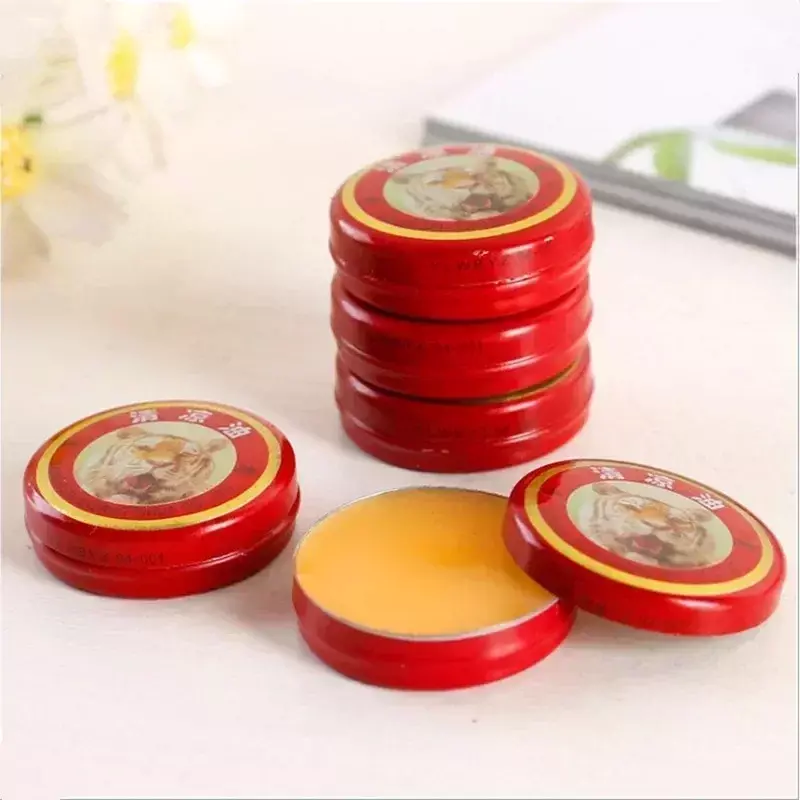 5pcs Tiger Balm Cooling Ointment Essential Balm Fatigue Revitalize Improve for Headache Motion Sickness Mosquito Bites Smell