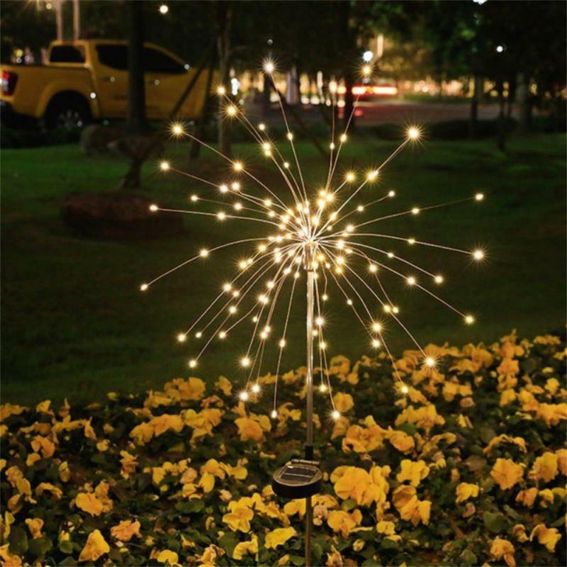 Solar Firework Light 420 LED Solar Garden Lights LED Fairy Lights Outdoor Garden Decoration Lawn 300/200/60 LED For Yard Walkway