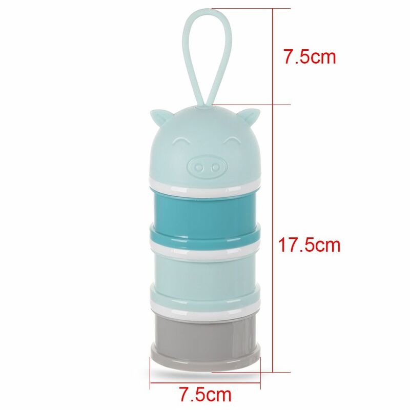 3 Layers Feeding Travel Infant baby milk bottle food storage box milk powder container Formula dispenser