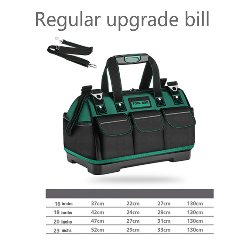 New Multi Function Tool Bags Double Use Square 16" 18"20" 23"1680 D Oxford Cloth bag Top Wide Mouth Electrician Bags Tool Box