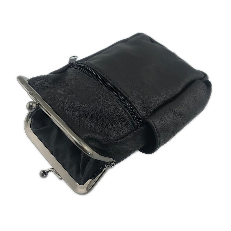 Bello tutti-男性と女性のための本革のシガーバッグ,金属フレームのシープスキンスタイルの財布,交換可能な財布