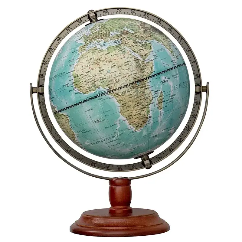 World Globe figurine per interni globo geografia bambini educazione decorazioni per ufficio accessori decorazioni per la casa regalo di compleanno per bambini