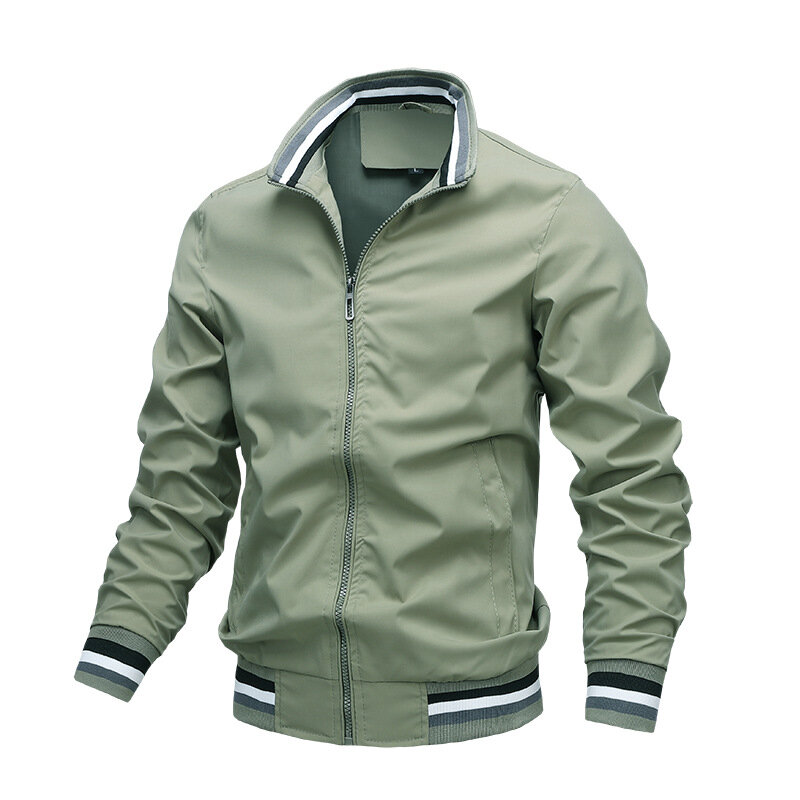 Moda Men's Windbreak Bomber Jacket Primavera Verão Homem Casual Outdoors Portswear jaqueta Casacos para homens Casacos roupas masculinas